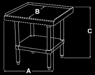 TMES-24 Equipment Stand drawing